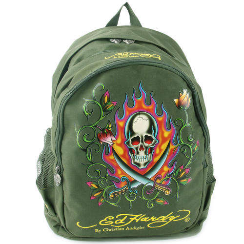 Ed Hardy Bruce Swords Backpack OR Gates laptop sleeve 16"